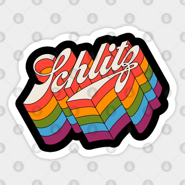 Schlitz Beer - Pride Sticker by Joyjoy